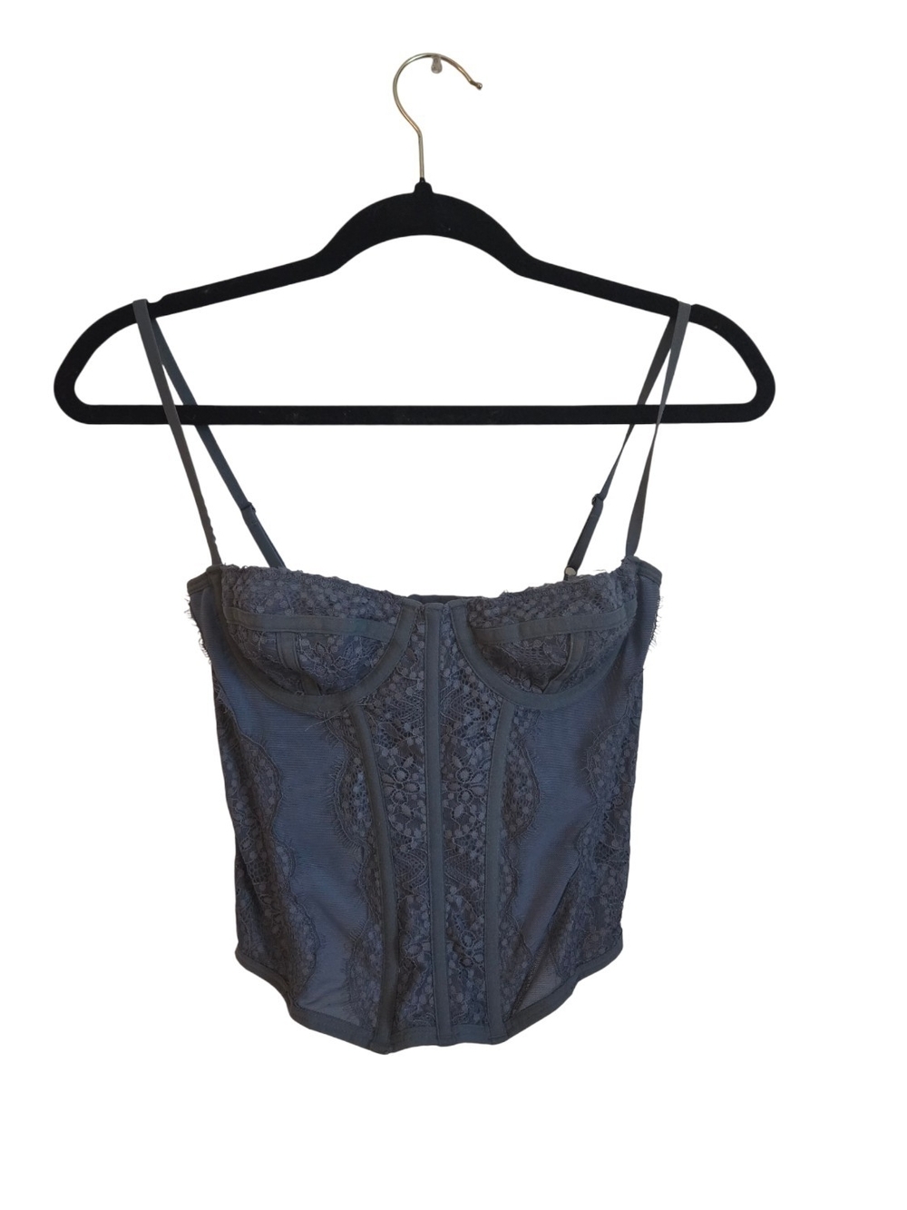 Urban Outfitters Out From Under Slate-Blue Corset - small petite